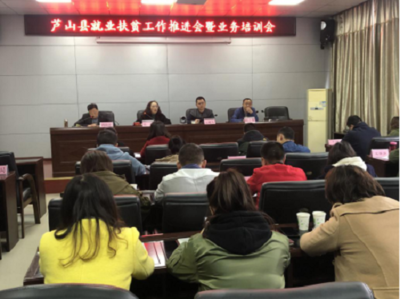 芦山县召开2020年就业扶贫推进会暨业务培训会